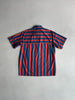 CHRISTIAN DIOR - 1990s STRIPED HALF SLEEVE SHIRT