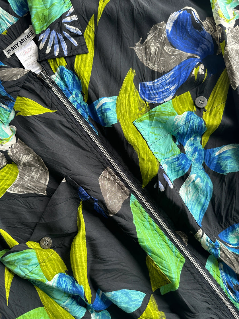 ISSEY MIYAKE - S/S 1996 FLORAL PRINT BOXY FIT LIGHT JACKET