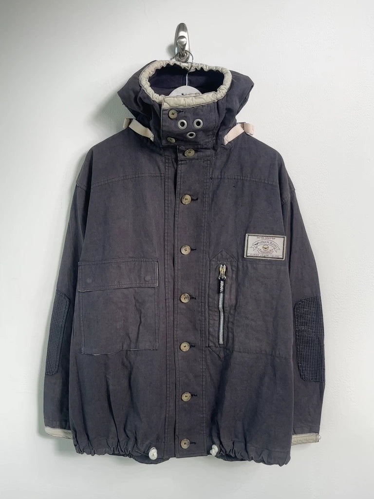 ARMANI JEANS - 1990s GUNNER SMOCK COTTON JACKET