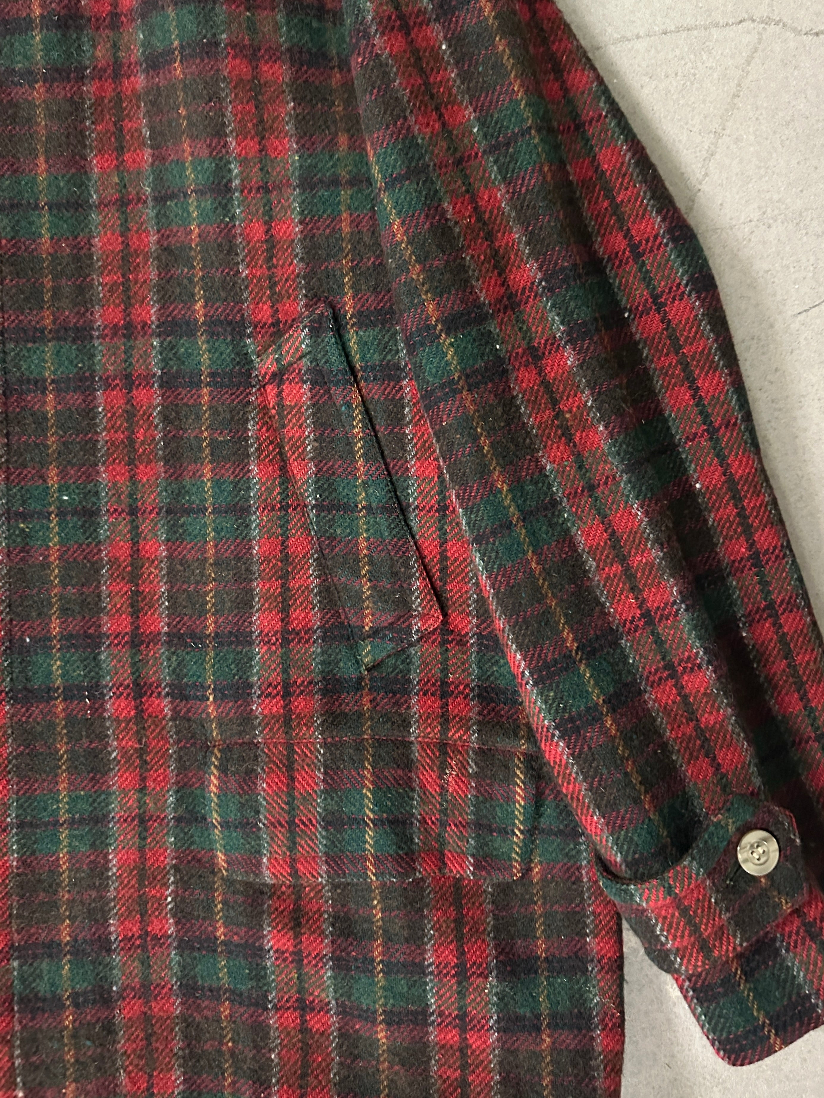 MOSCHINO -  1980s WOOL CHECKED JACKET