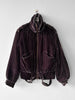 ANTONIO MARRAS - early 2000s VELVET FUNNEL NECK BOMBER JACKET