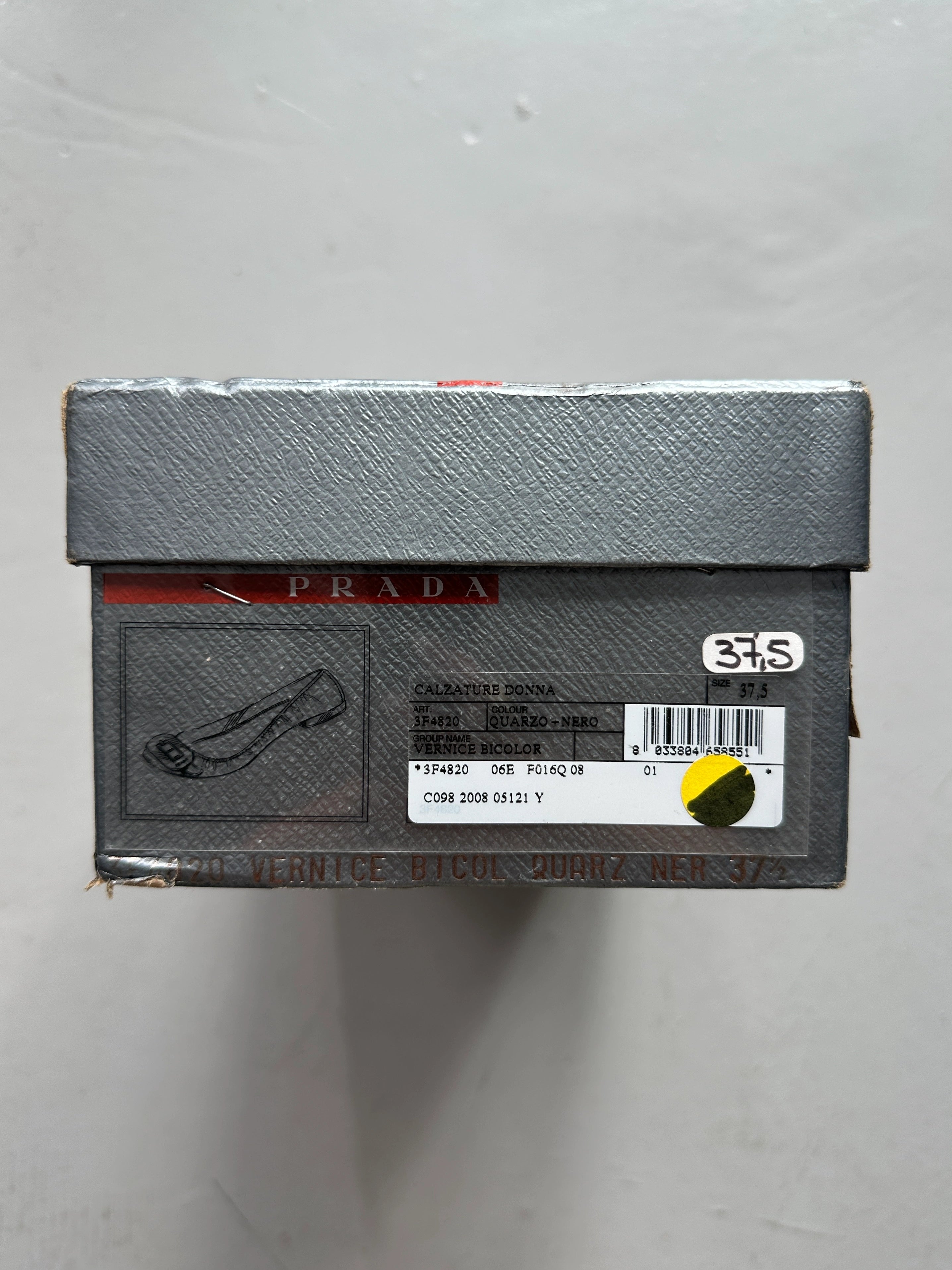 PRADA - F/W 2008 BICOLOR BALLERINA FLATS