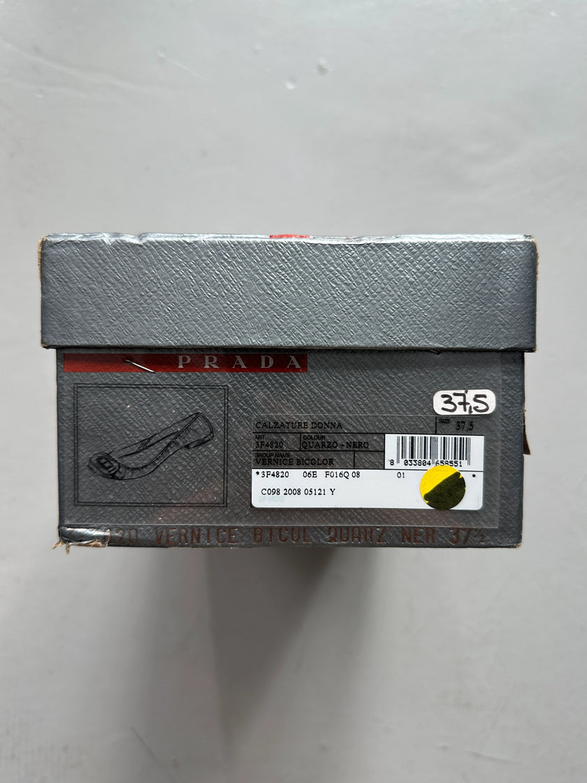 PRADA - F/W 2008 BICOLOR BALLERINA FLATS