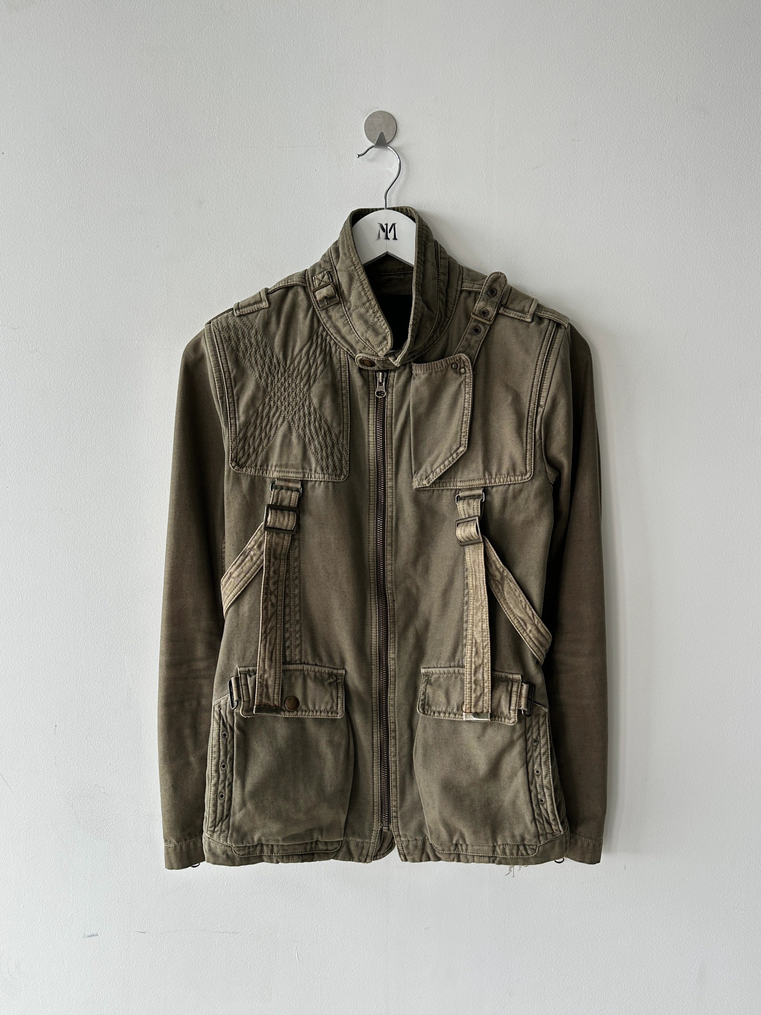 HALB BY KIMINORI MORISHITA  - 2000s STRAIGHT FIT JACKET WITH BONDAGE DETAILS