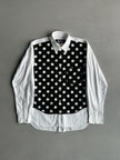 COMME DES GARÇONS BLACK - S/S 2011 POLKA DOTS FRONT PANEL LONG SLEEVE SHIRT