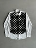 COMME DES GARÇONS BLACK - S/S 2011 POLKA DOTS FRONT PANEL LONG SLEEVE SHIRT