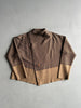 ISSEY MIYAKE - 2000s ASYMMETRICAL FRONT TWO TONE LIGHT JACKET
