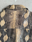 1980s SNAKESKIN PRINT LEATHER JACKET