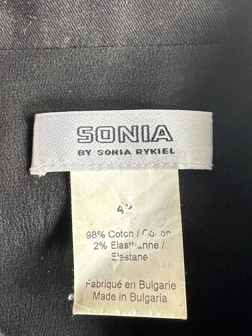 SONIA RYKIEL - 1990s CROPPED FIT ASYMMETRICAL JACKET