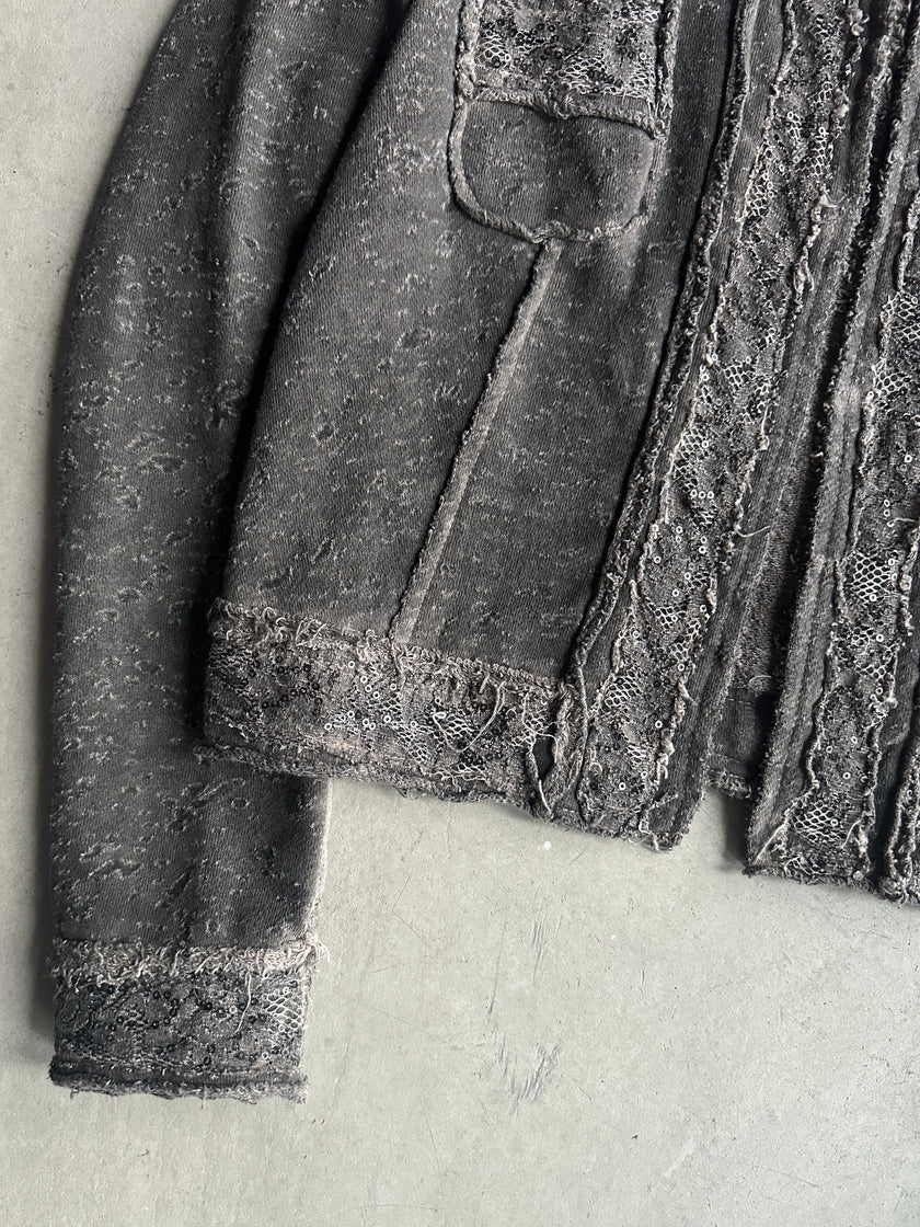 1990s OPEN CARDIGAN WITH SEQUIN DETAILS