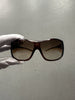 PRADA - 1990s OVERSIZED WRAP AROUND SUNGLASSES