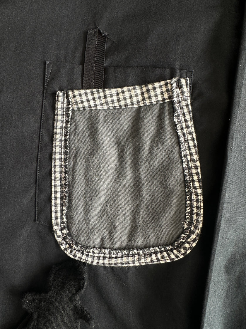 COMME DES GARÇONS HOMME PLUS - S/S 2010 LONG SLEEVE SHIRT WITH APPLIQUÉS