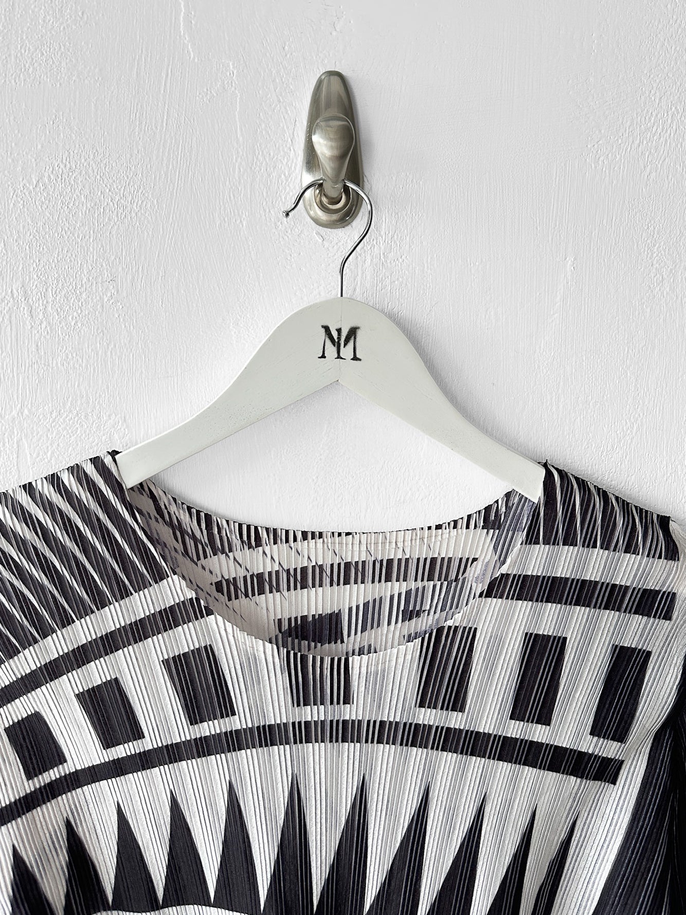 ISSEY MIYAKE - S/S 2015 GEOMETRIC PRINT LONG SLEEVE TOP