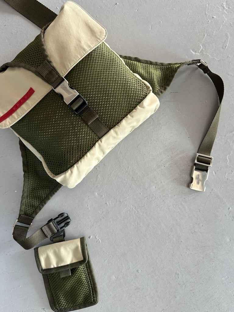 PRADA - early 2000s TECHNICAL HARNESS BAG
