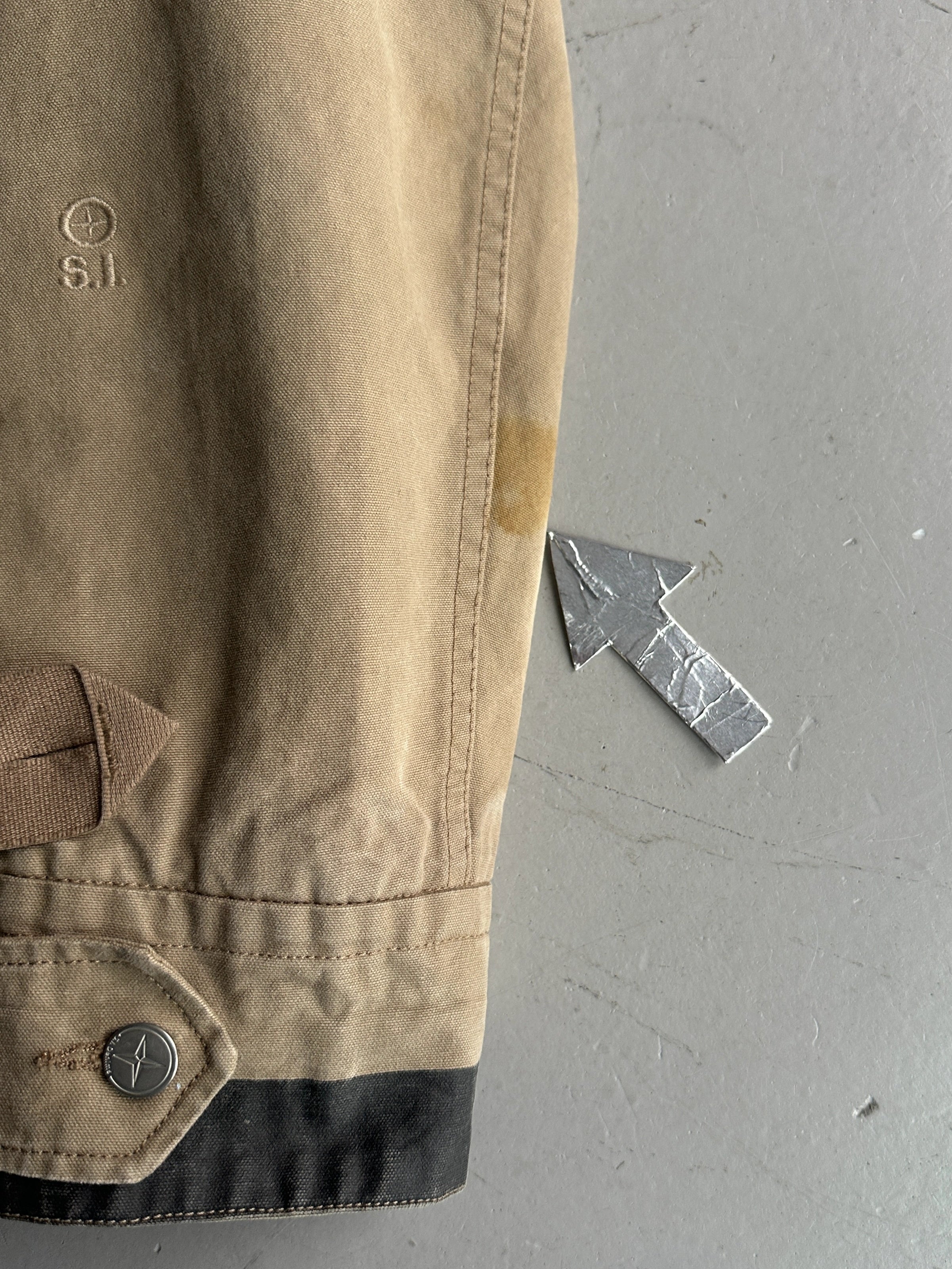 STONE ISLAND DENIMS - A/W 2006 HOODED JACKET WITH REMOVABLE SHEARLING LINING