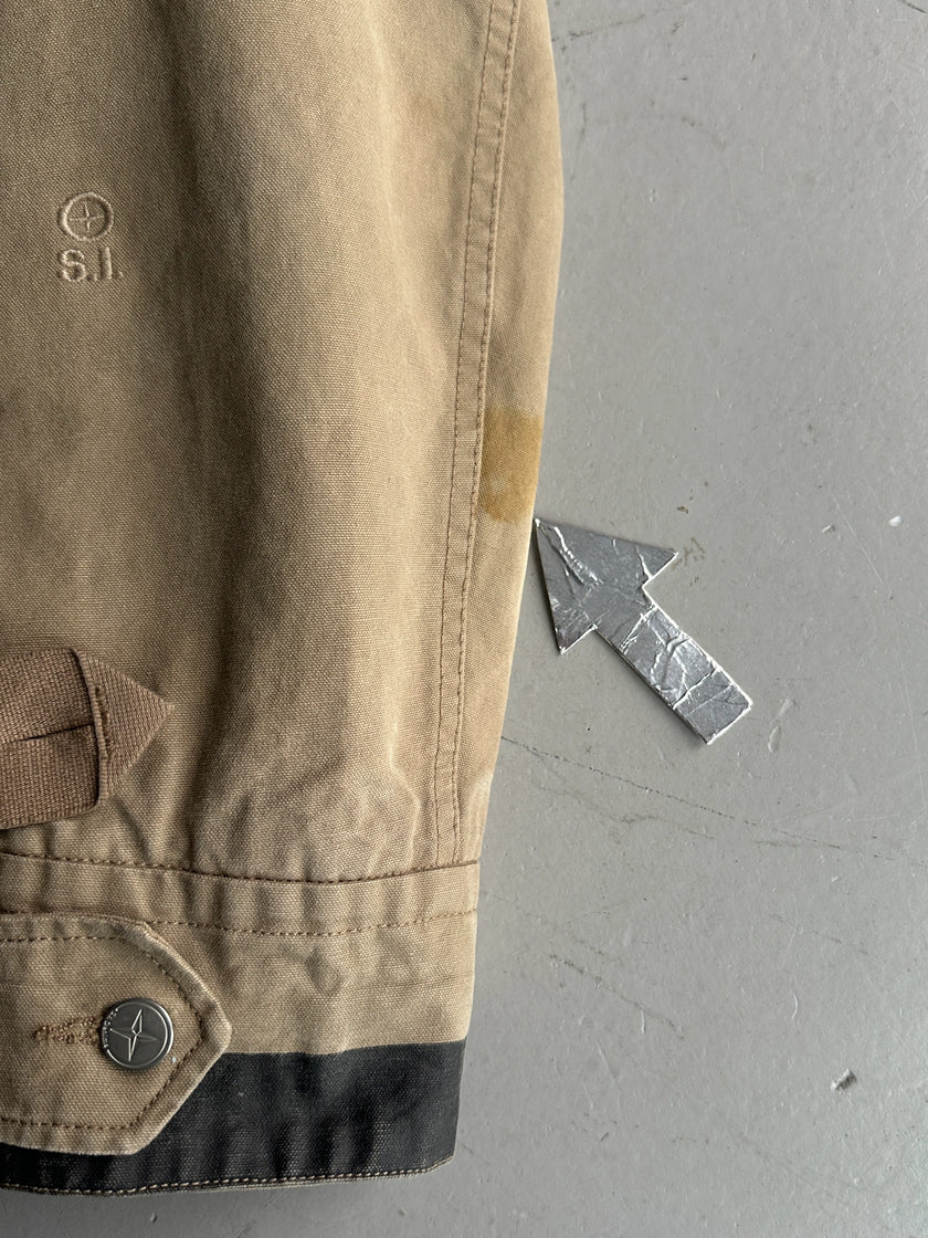 STONE ISLAND DENIMS - A/W 2006 HOODED JACKET WITH REMOVABLE SHEARLING LINING