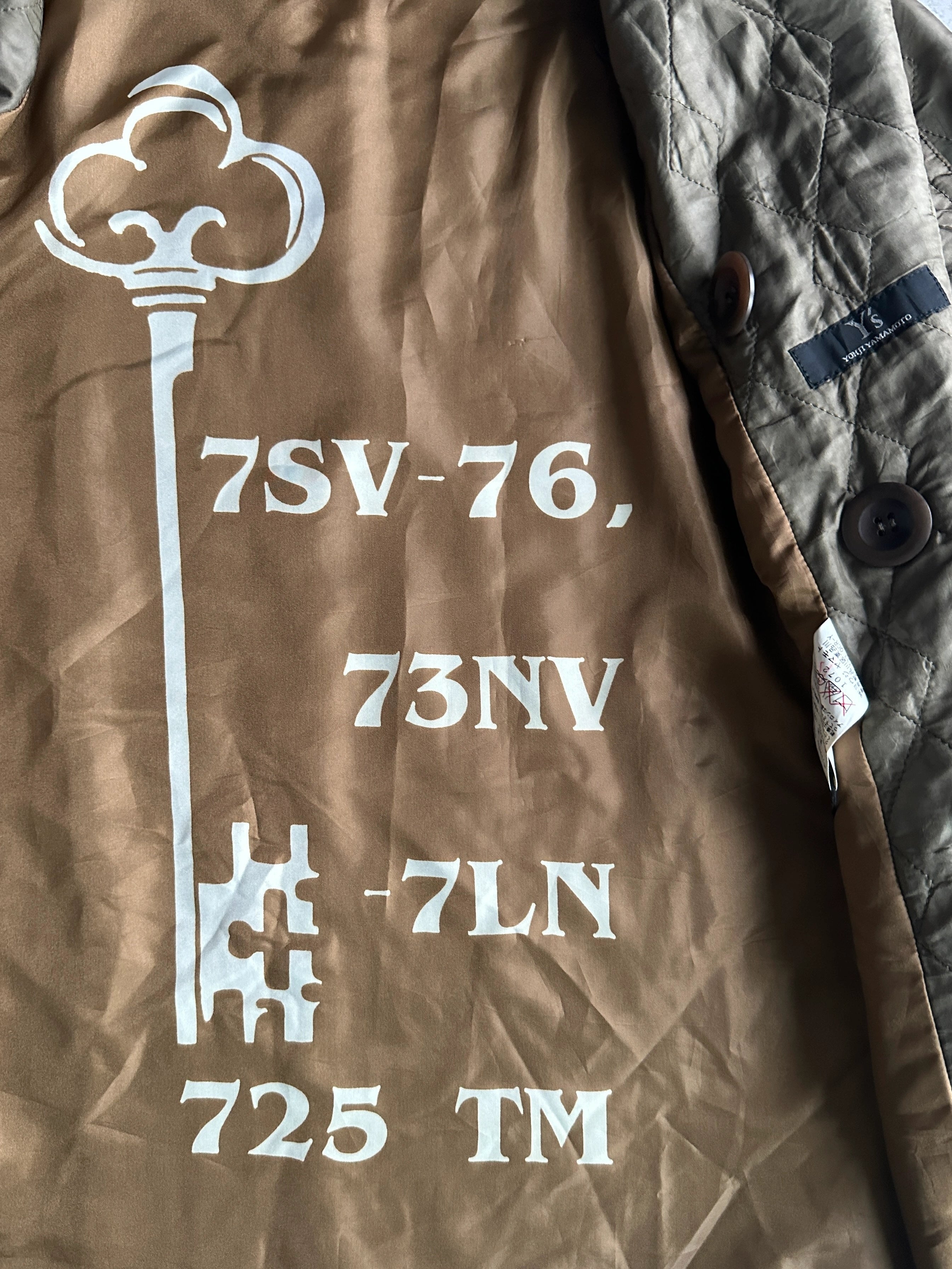 YOHJI YAMAMOTO Y's - A/W 2017 DOUBLE BREASTED QUILTED JACKET