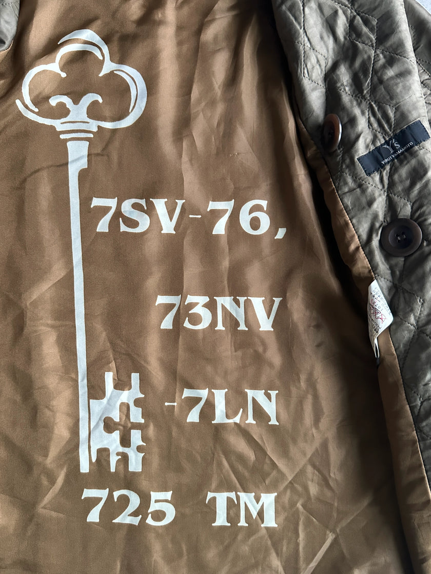 YOHJI YAMAMOTO Y's - A/W 2017 DOUBLE BREASTED QUILTED JACKET