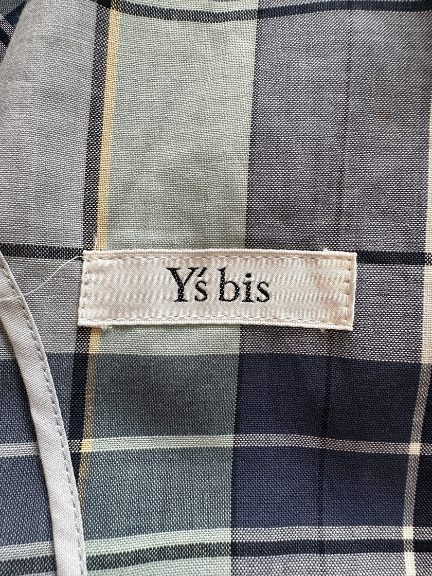 YOHJI YAMAMOTO Y's bis - 1990s CROPPED FIT CHECKED ZIP JACKET