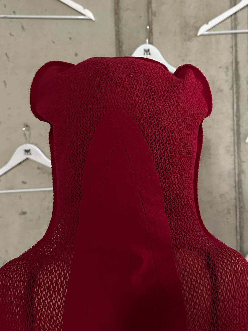 ISSEY MIYAKE - 2000s MESH KNIT LONG CARDIGAN