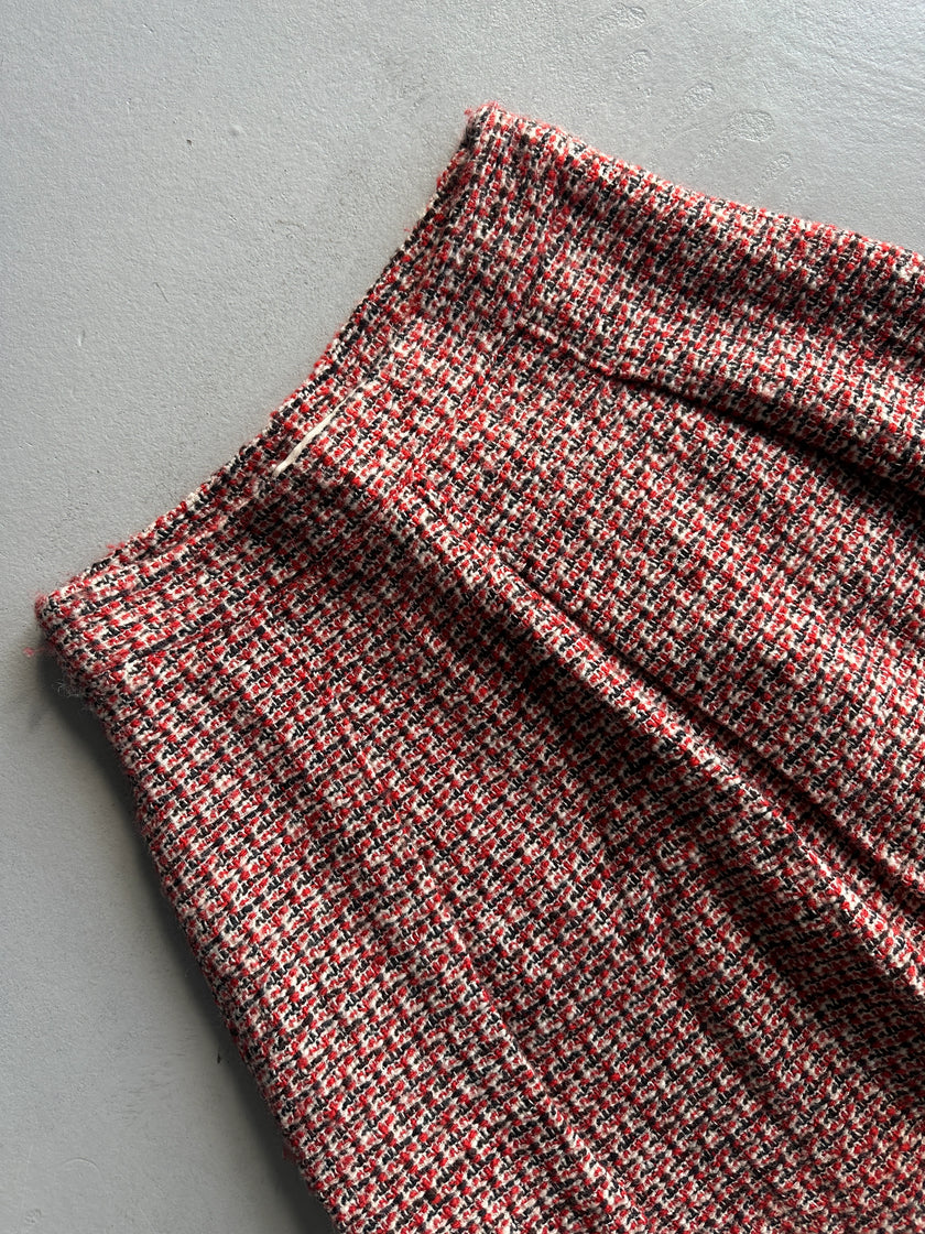 ROBERTO CAVALLI - F/W 2008 TWEED PLEATED SKIRT