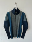 ISSEY MIYAKE - A/W 2013 PLEATED ZIPPED LONG SLEEVE TOP