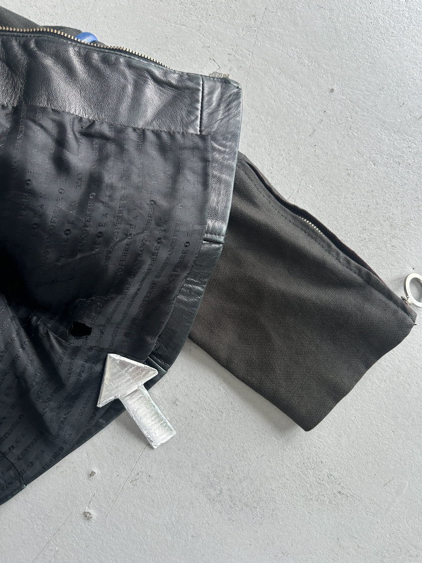 GIANFRANCO FERRÉ - 1990s BIKER LEATHER JACKET