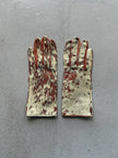 ROBERTO CAVALLI - 1990s ANIMALIER LEATHER GLOVES