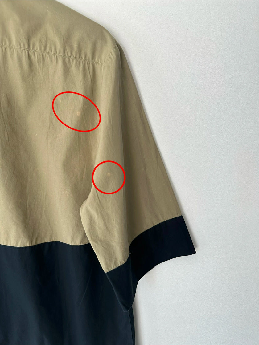 DRIES VAN NOTEN - 2010s COLOUR BLOCK BOXY FIT SHIRT