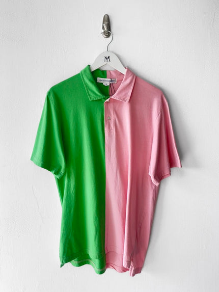 COMME DES GARÇONS - S/S 2005 TWO TONE POLO T-SHIRT