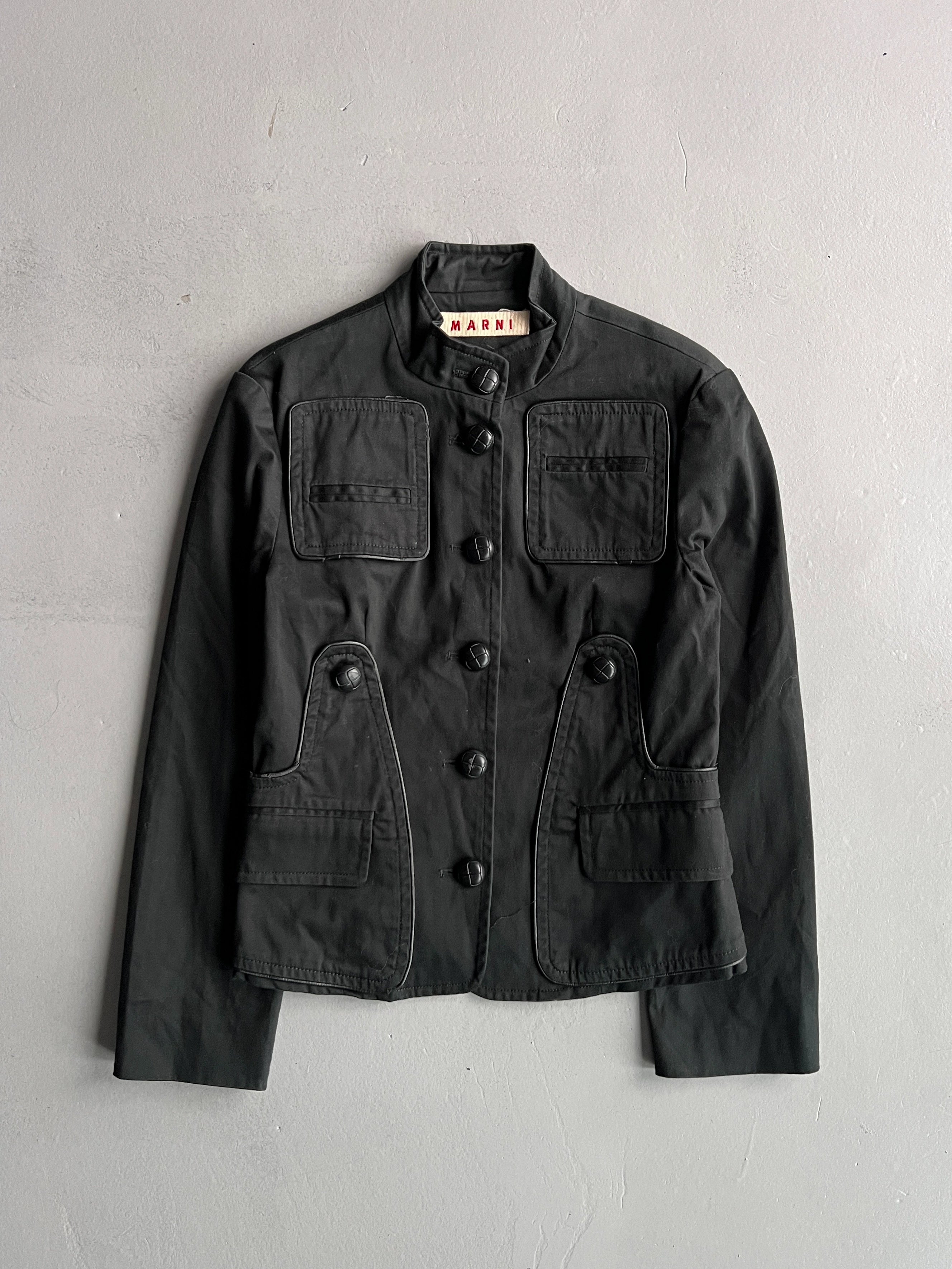 MARNI - 1990s PANELED STRAIGHT FIT JACKET