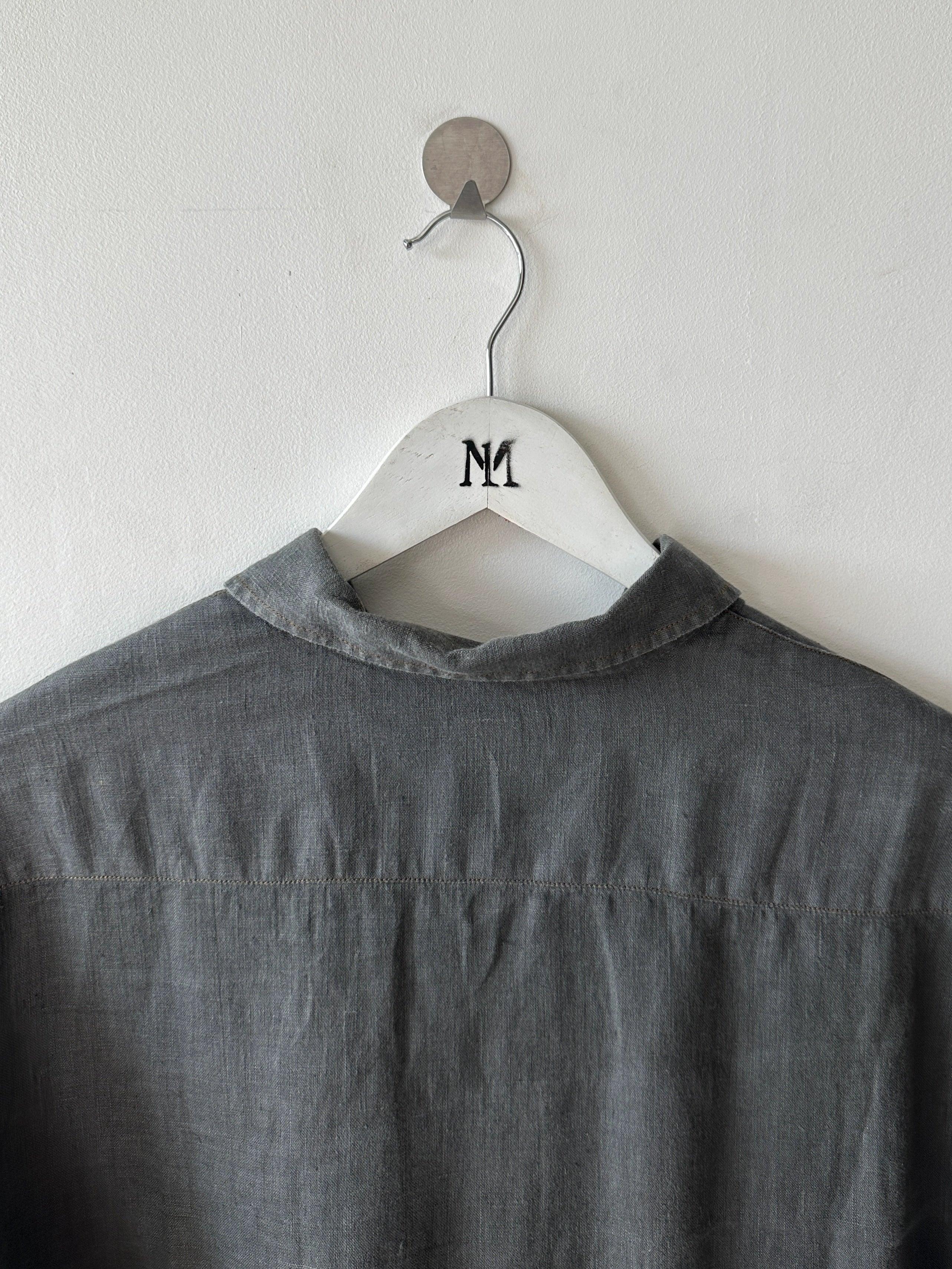 C.P. COMPANY - 1990s LINEN POLO T-SHIRT