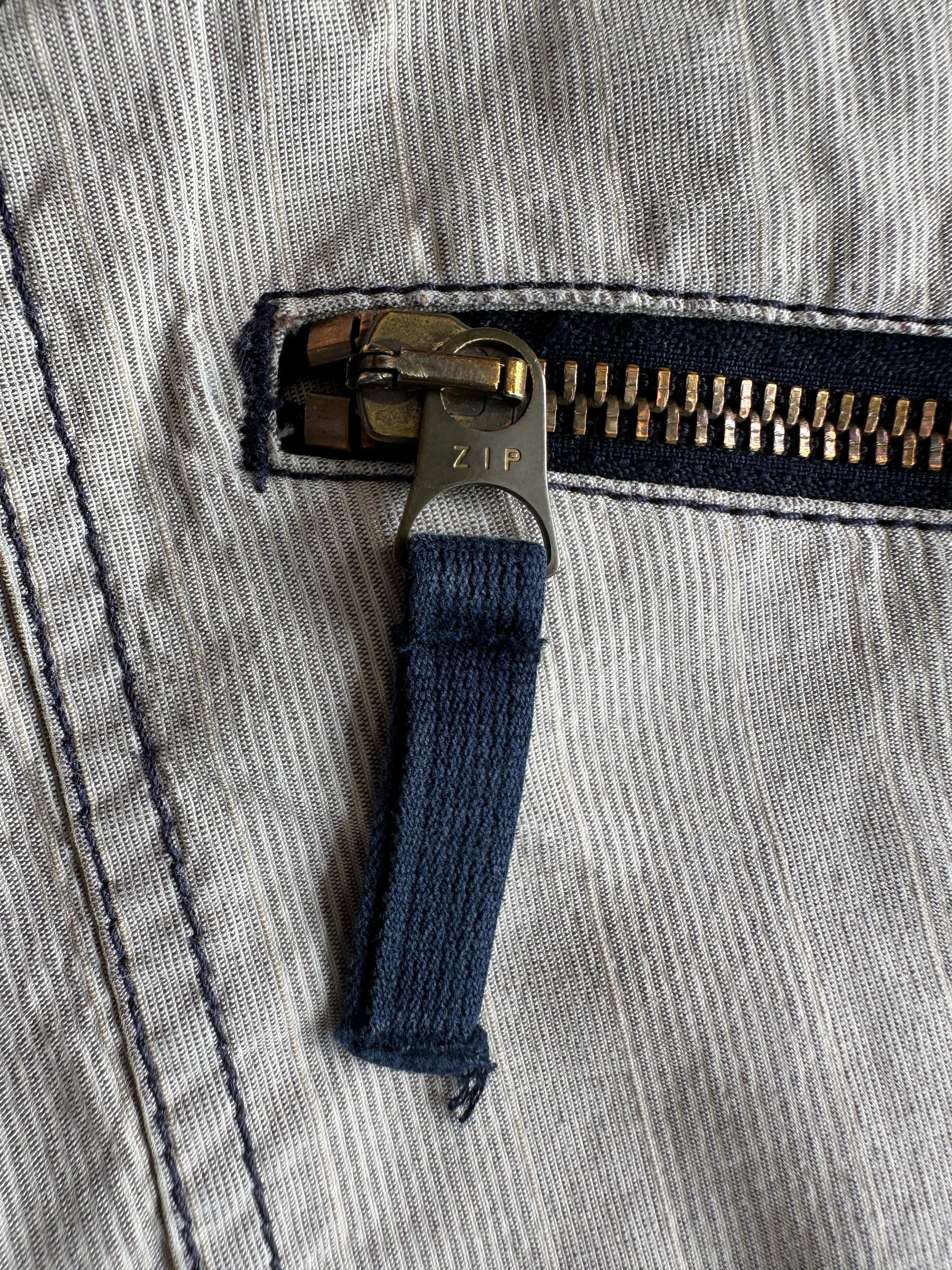 ARMANI JEANS - 1990s CONTRAST STITCHING REGULAR FIT TROUSERS