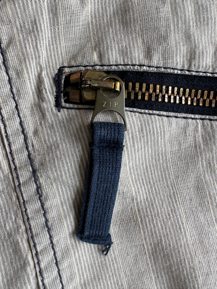 ARMANI JEANS - 1990s CONTRAST STITCHING REGULAR FIT TROUSERS