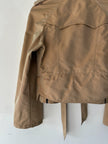COSTUME NATIONAL - S/S 2007 CROP FIT BELTED TRENCH JACKET WITH BELL SLEEVES