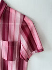 COMME DES GARÇONS - early 2000s OPEN KNIT SHORT SLEEVE BUTTONED SHIRT