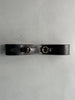 EMPORIO ARMANI  - 2000s DOUBLE BUCKLE WAIST BELT