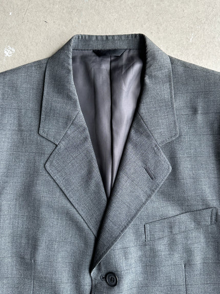 YOHJI YAMAMOTO - 1990s STRAIGHT FIT CHECKED BLAZER