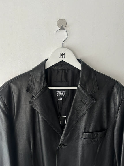 GIANFRANCO FERRÉ - early 2000s SOFT LEATHER BLAZER
