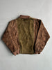 1980 ASYMMETRICAL FRONT SUEDE JACKET WITH FRONT POCKET