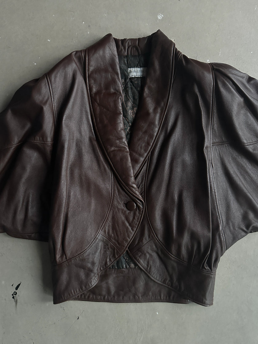 1980s BATWING LEATHER JACKET
