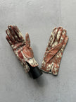 ROBERTO CAVALLI - 1990s ANIMALIER LEATHER GLOVES