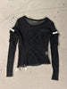 2000s LONG SLEEVE MESH TOP