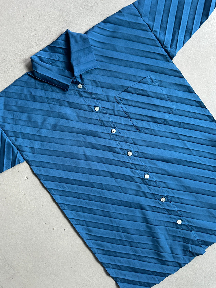 ISSEY MIYAKE ME - S/S 2007 PLEATED HALF SLEEVE SHIRT