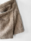 COSTUME NATIONAL - F/W 2012 FAUX FUR WRAP MINI SKIRT