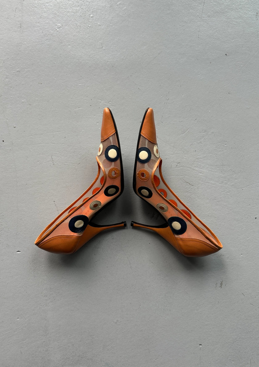 MIU MIU - 1990s WAFFLE COURT HEELS