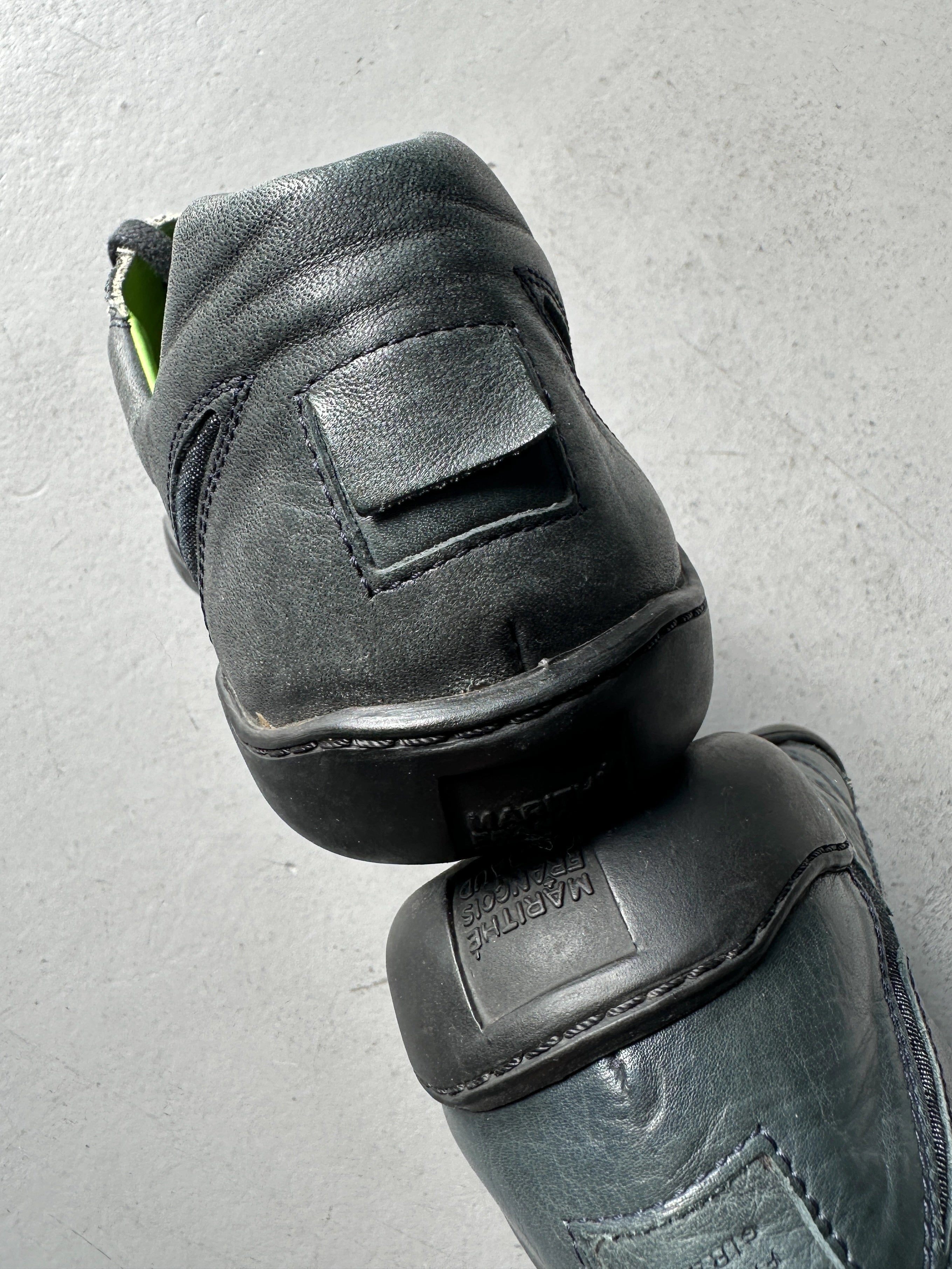 MARITHÉ + FRANÇOIS GIRBAUD - early 2000s ROUND TOE LEATHER SNEAKERS