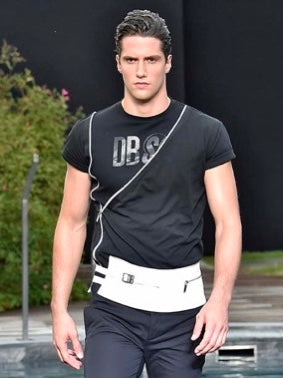 DIRK BIKKEMBERGS - S/S 2016 ZIP CUT OUT CREW NECK SWEATER