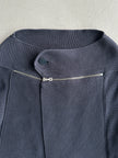 MARITHÉ + FRANÇOIS GIRBAUD - early 2000s ZIP DETAIL AT COLLAR OPEN FRONT CARDIGAN