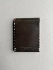 KATHARINE HAMNETT - 1990s LEATHER WALLET WITH STITCHING DETAILS